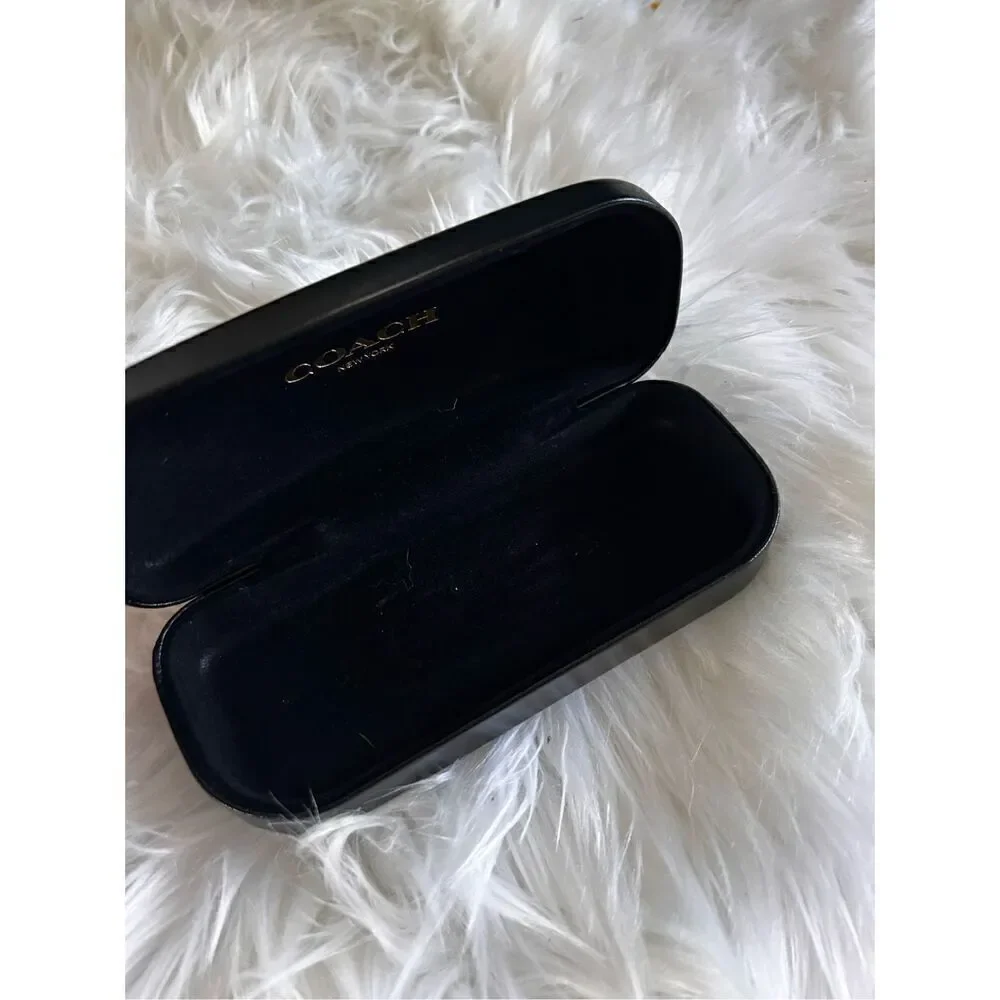Coach eyeglass case black